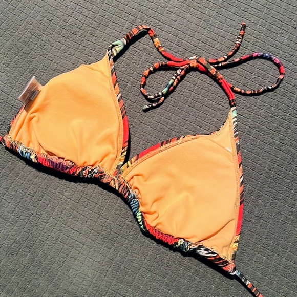 Xhilaration from Target | Two Colorful Lined String Bikini Tops Size Large - Picture 11 of 15